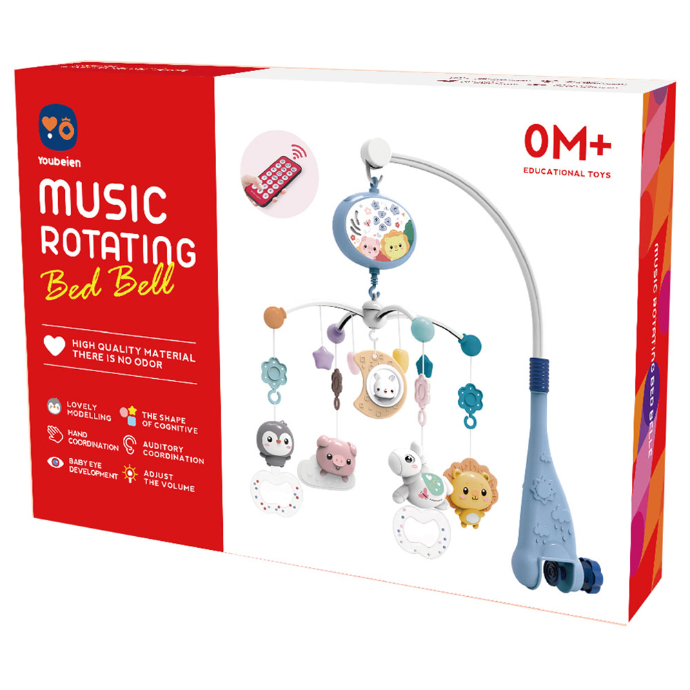 Stem - 6 Song Rotating Bed Bell With Remote And Projector 1pc - Color May Vary
