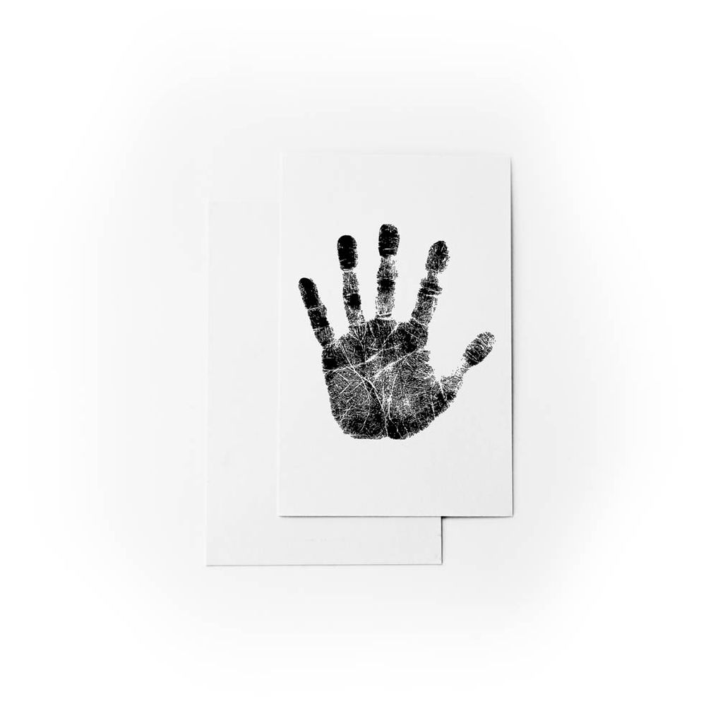 Babies Basic - Clean Fingerprint w/ Two Imprint Cards - 12.5cm - Black