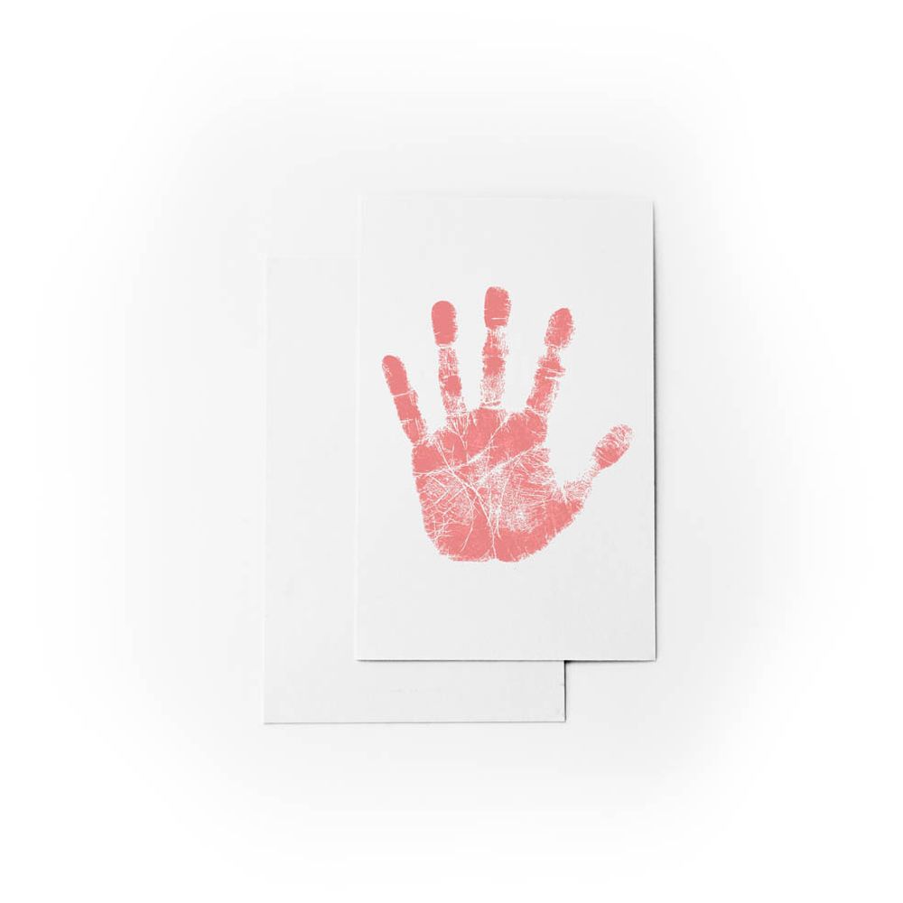 Babies Basic - Clean Fingerprint w/ Two Imprint Cards - 16cm - Pink