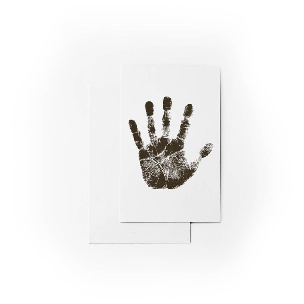 Babies Basic - Clean Fingerprint w/ Two Imprint Cards - 16cm - Brown