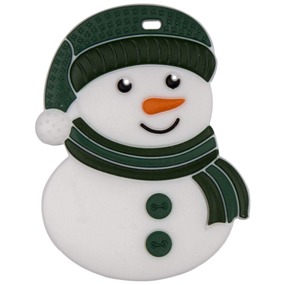 Babies Basic - Customized Pacifier Clip - Snowman - Green