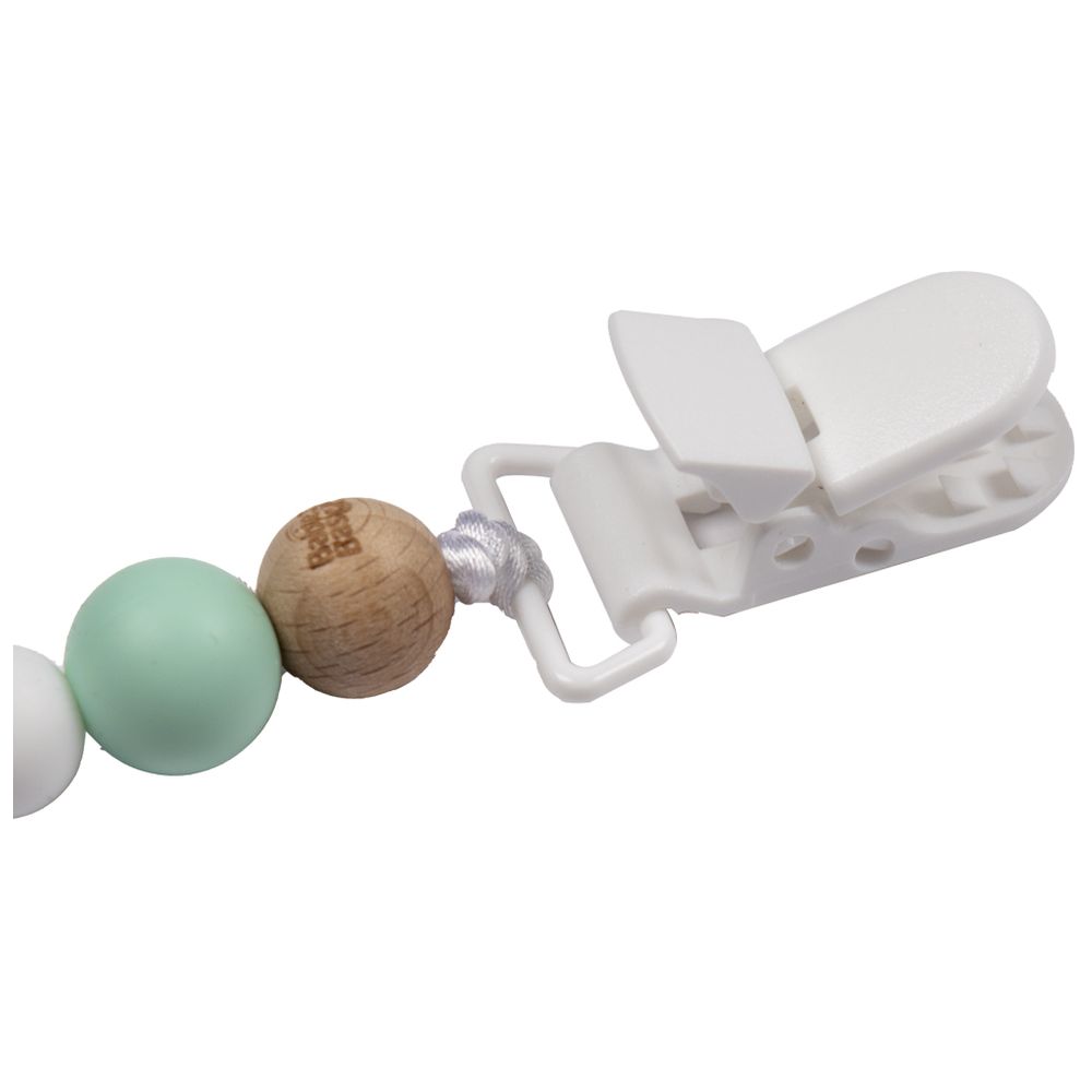 Babies Basic - Customized Pacifier Clip - Snowman - Green