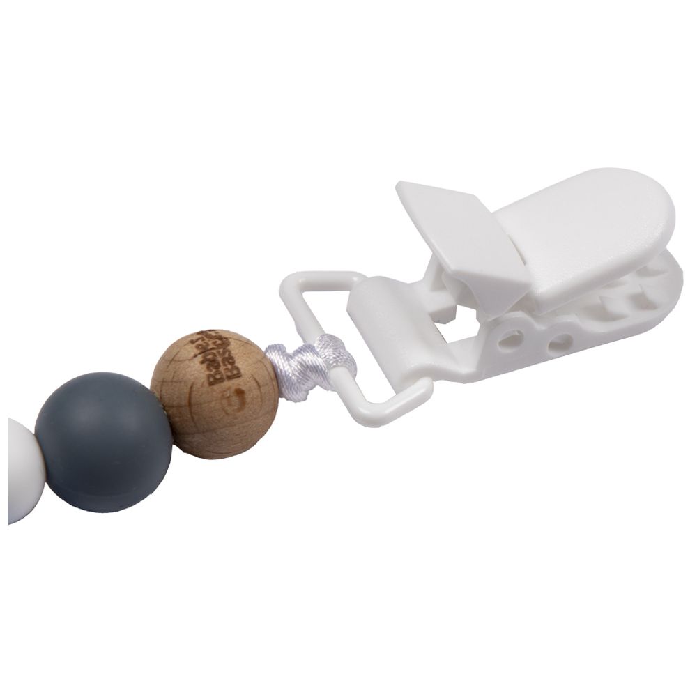 Babies Basic - Customized Pacifier Clip - Bunny - Navy Blue