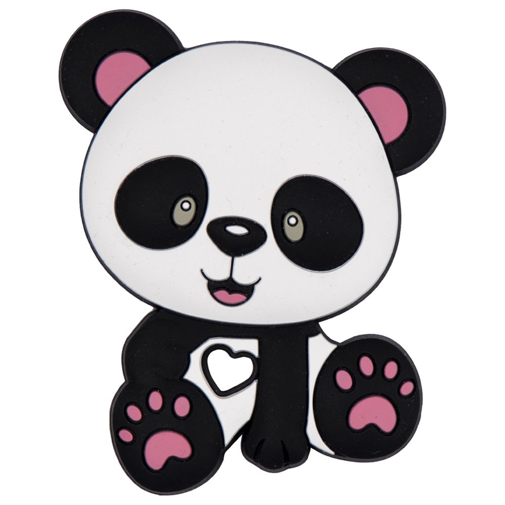 Babies Basic - Customized Pacifier Clip - Panda - Pink