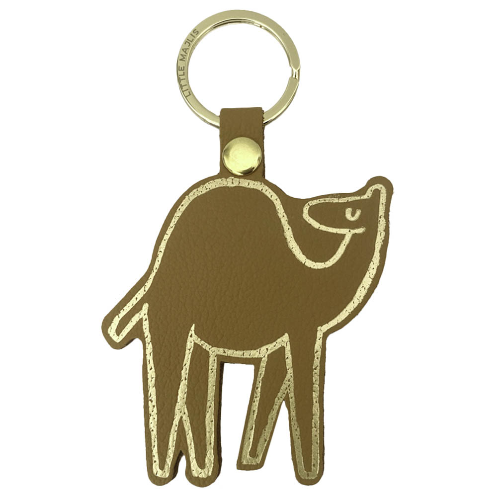 Little Majlis - Camel Leather Key Fob - Camel
