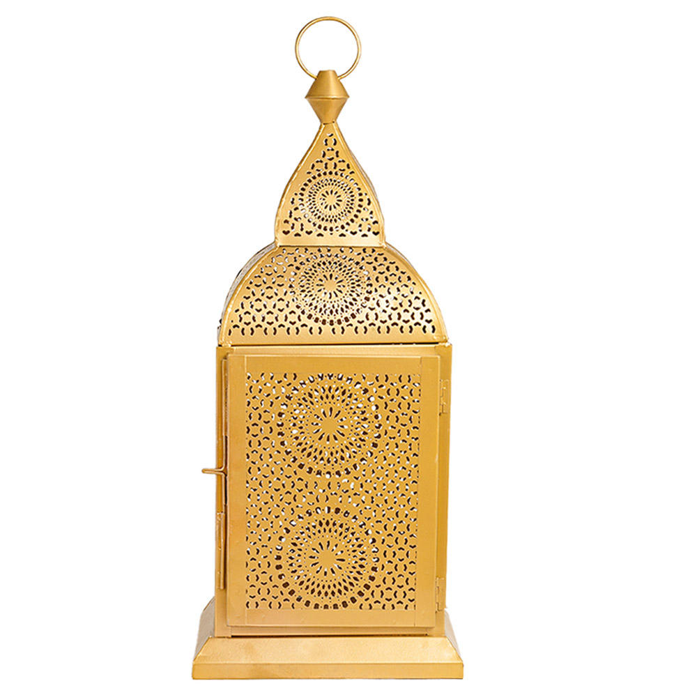 Hilalful - Authentic Handmade Chakra Lantern - Gold - M