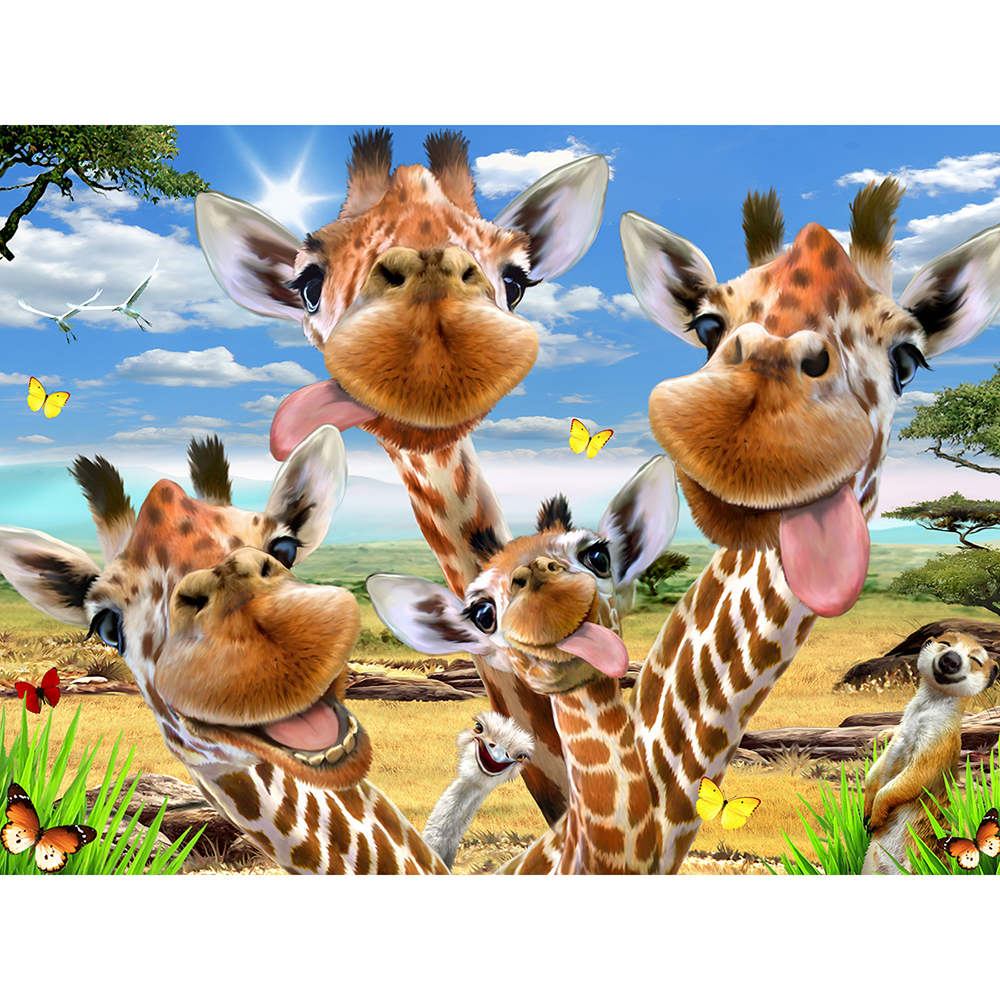 Prime3D - Giraffe Selfie Puzzle - 48pcs