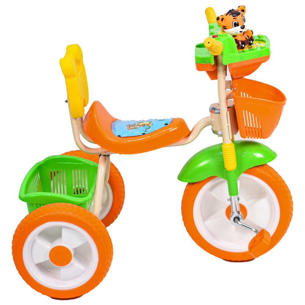 Amla - Plastic Tricycle - Tiger - Orange
