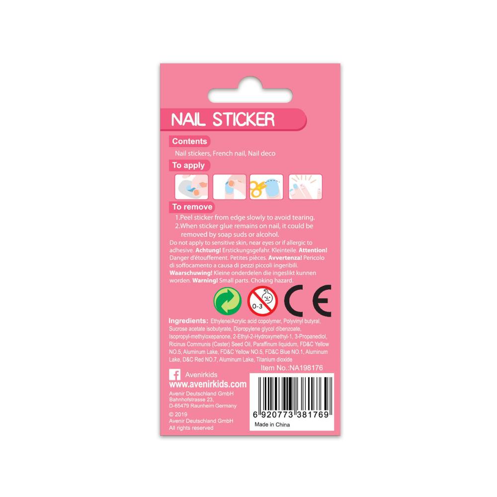 Avenir - Nail Stickers Glitter -  Unicorn