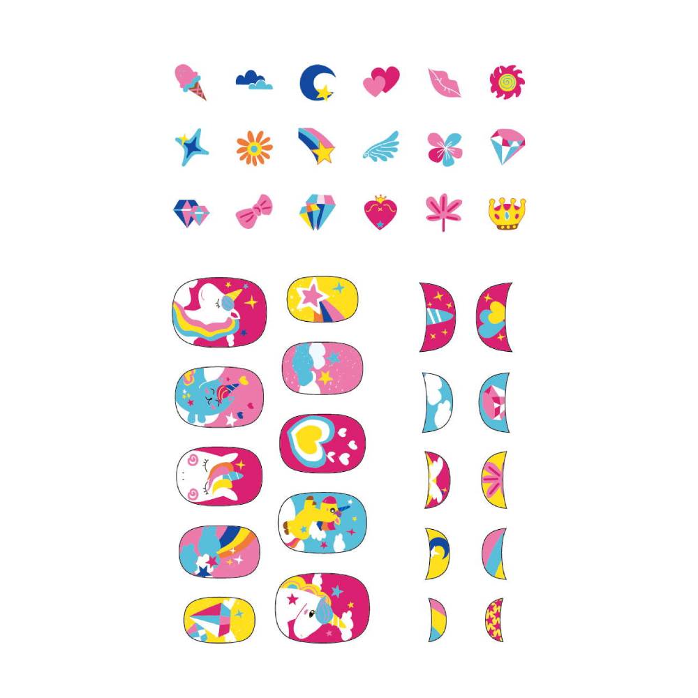 Avenir - Nail Stickers Glitter -  Unicorn