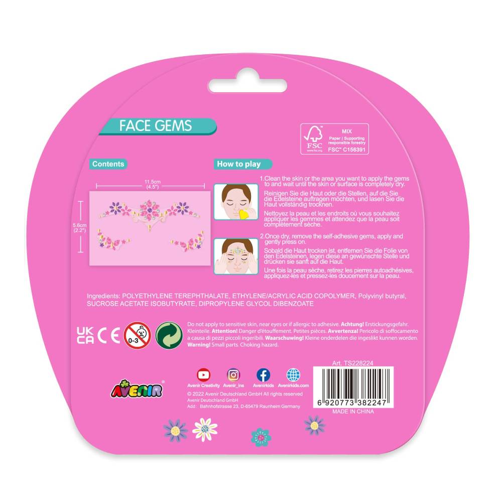 Avenir - Face Gems - Flowers