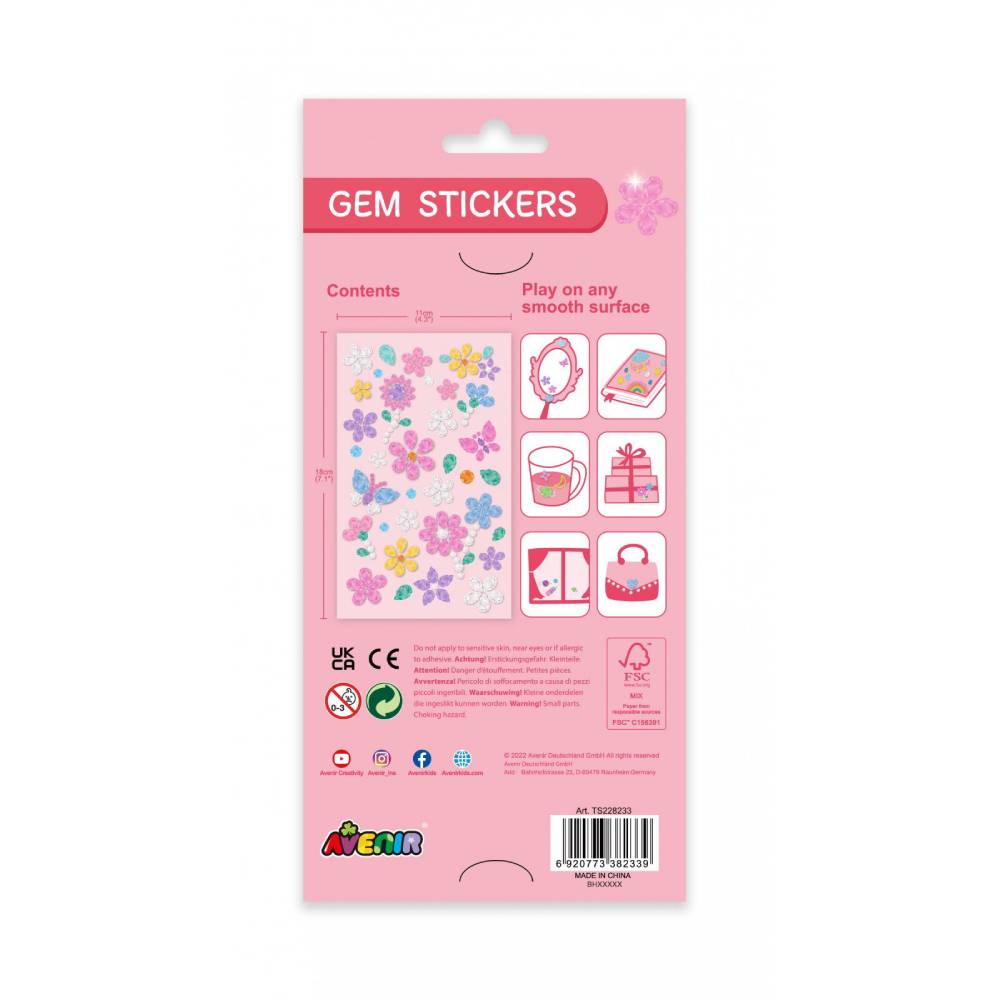 Avenir - Gem Stickers - Flower