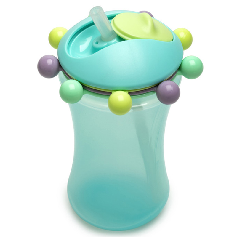 Melii - Abacus Straw Sippy Cup - 2pcs - Turquoise & Green