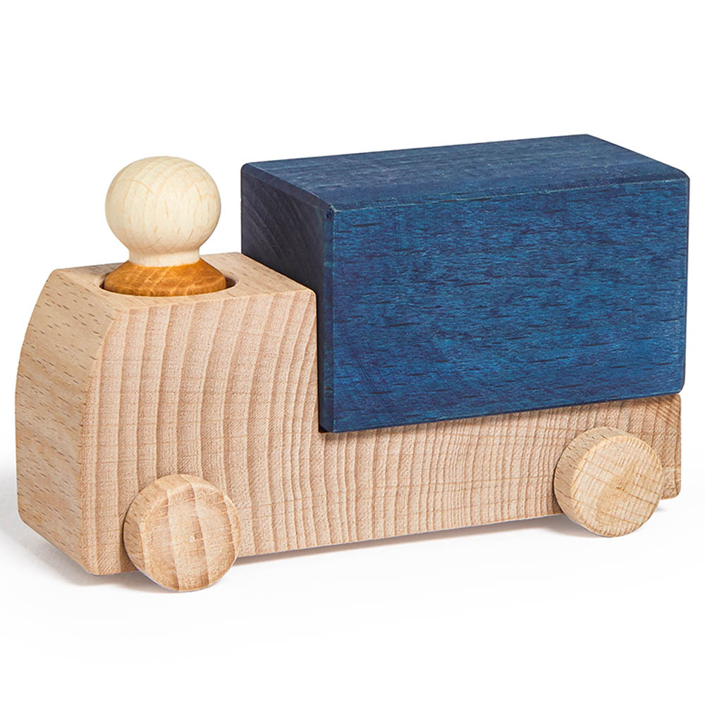 Lubulona - Wooden Truck With Driver - Blue