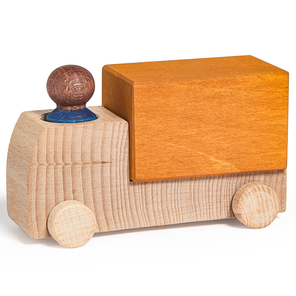 Lubulona - Wooden Truck With Driver - Ochre