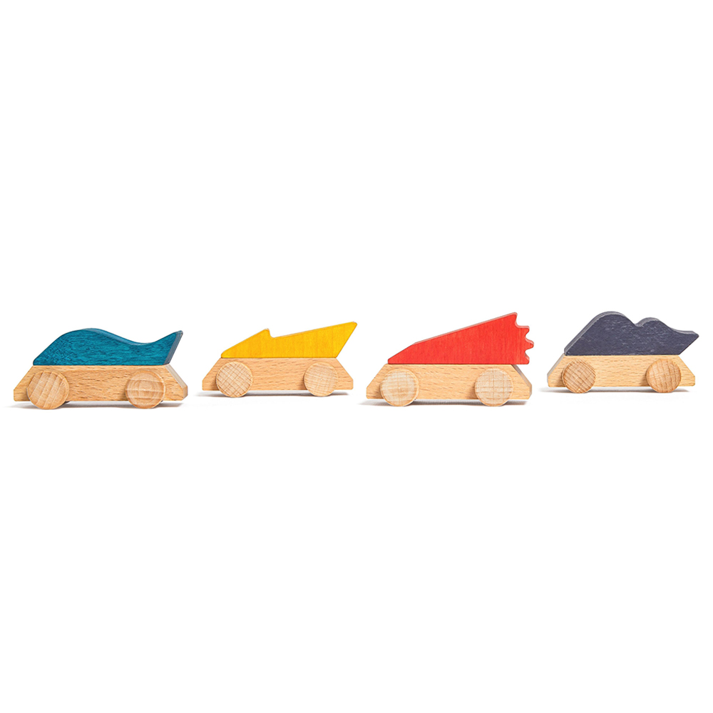 Lubulona - Wooden Supercars - 4pcs