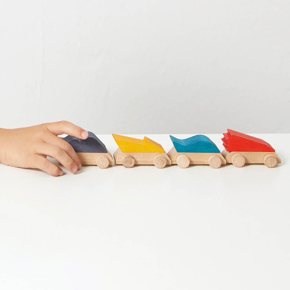 Lubulona - Wooden Supercars - 4pcs