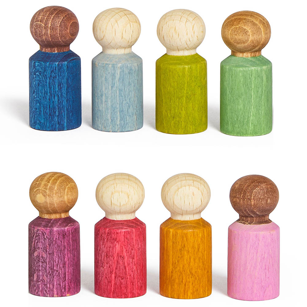 Lubulona - Wooden Lubu People - Pack of 8