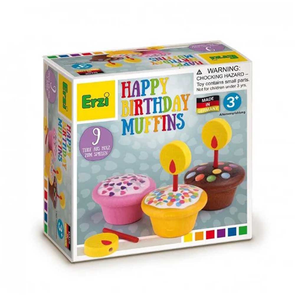 Erzi - Happy Birthday Muffins Play Toy - 9pcs