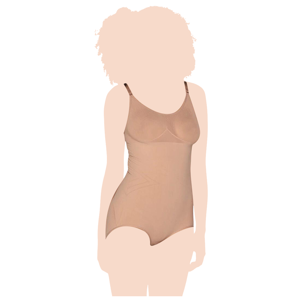 Mums & Bumps - Leonisa - Invisible Bodysuit Shaper W/ Targeted Compression - Nude