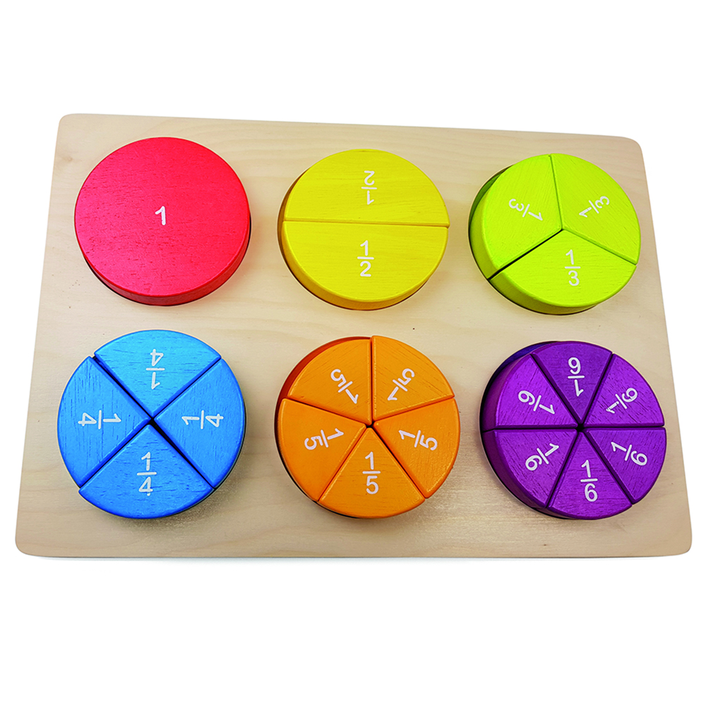 Andreu Toys - Fraction Learning Puzzle - 22pcs