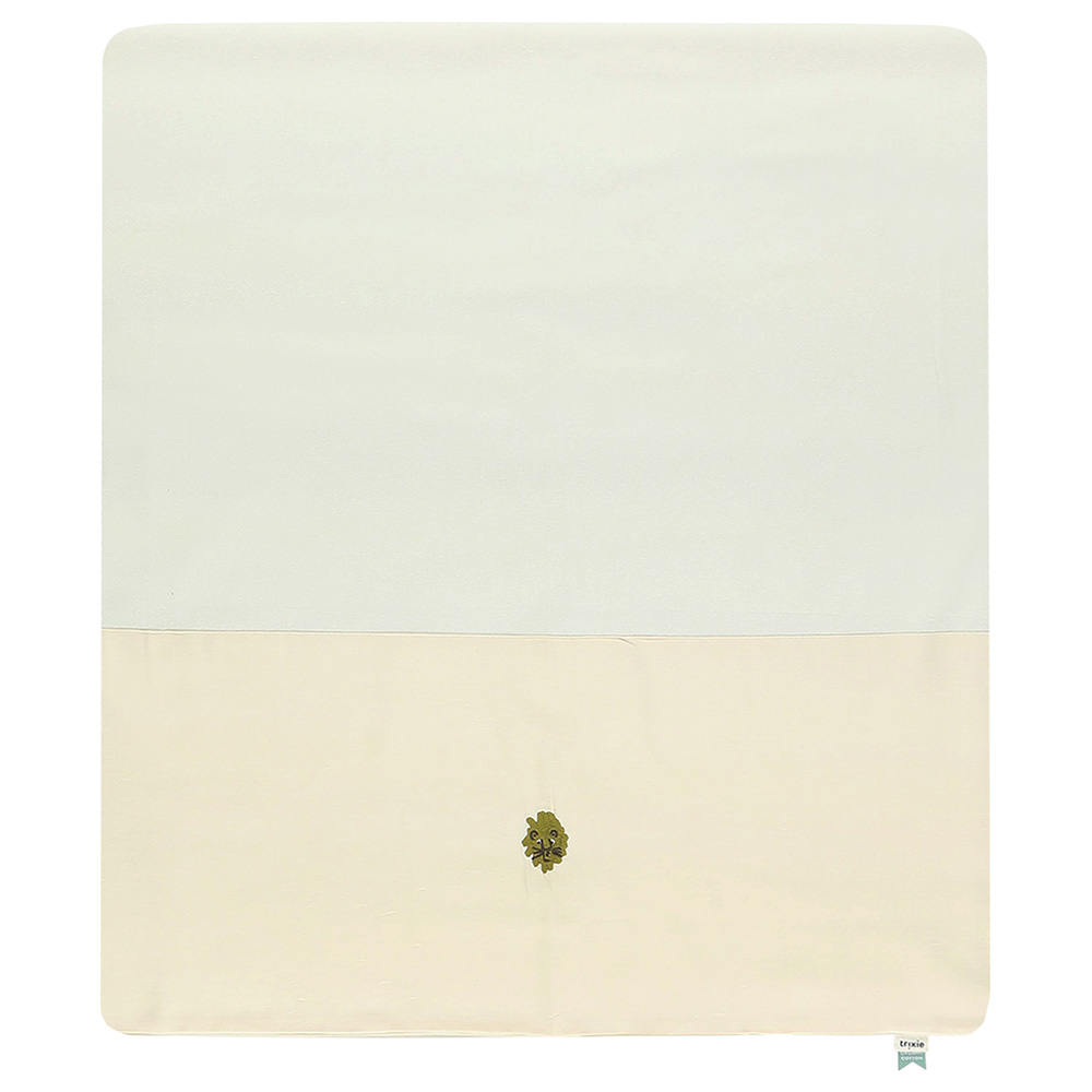 Trixie - Cot Sheet - Lucky Leopard - Off-White
