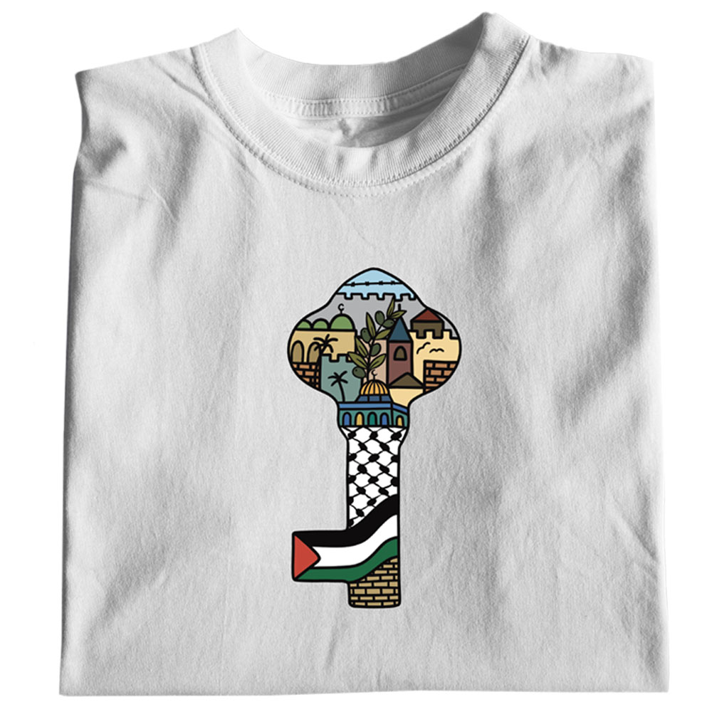 توينكل هاندز - تي شيرت فلسطين للكبار - Home