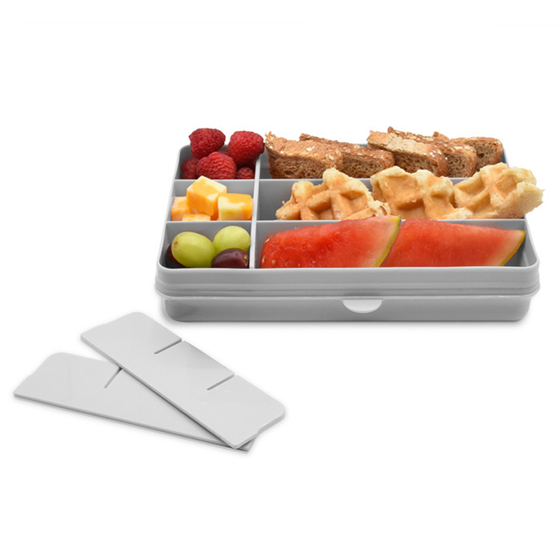 Melii - Snackle Box w/ Removable Divider - 4oz - Grey 