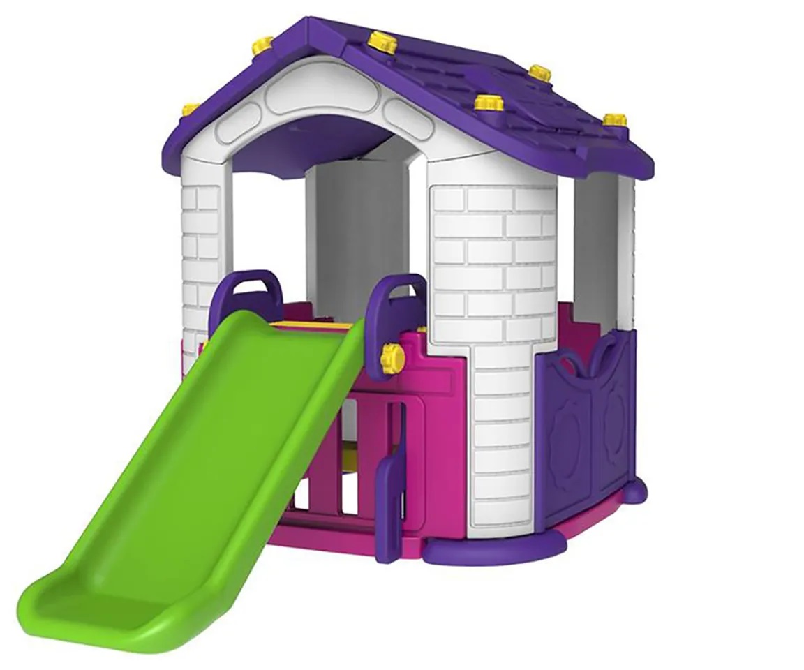 Factual Toys - Kids Playhouse With Slide - Purple