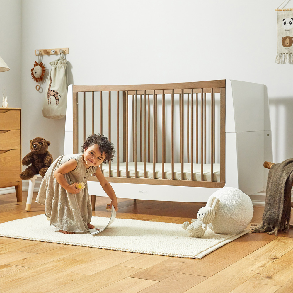 Snuz - SnuzKot Skandi Cot Bed - Walnut