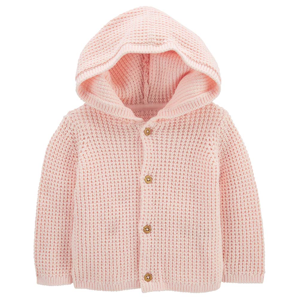 Carters - Girls Hooded Cardigan - Pink