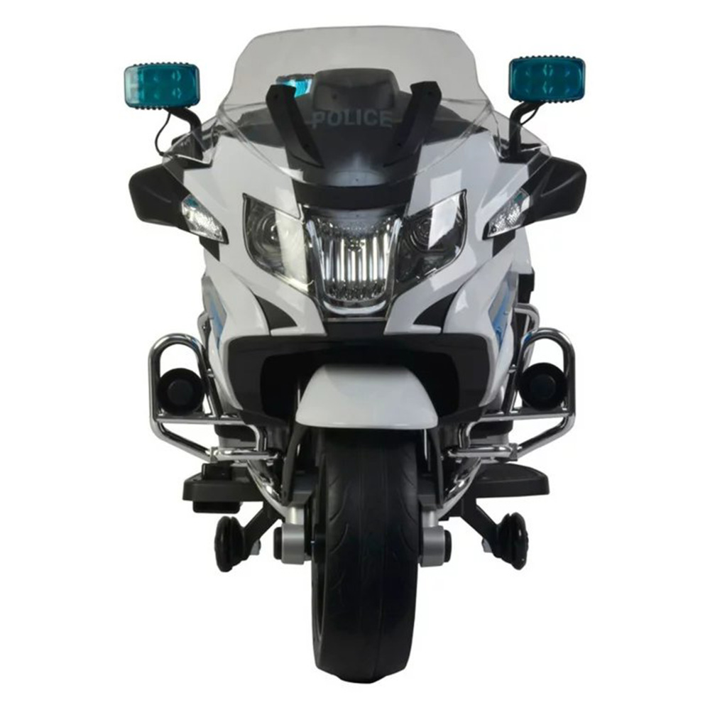 BMW - Police Kids Electric Ride-On Motorcycle - 12V - White