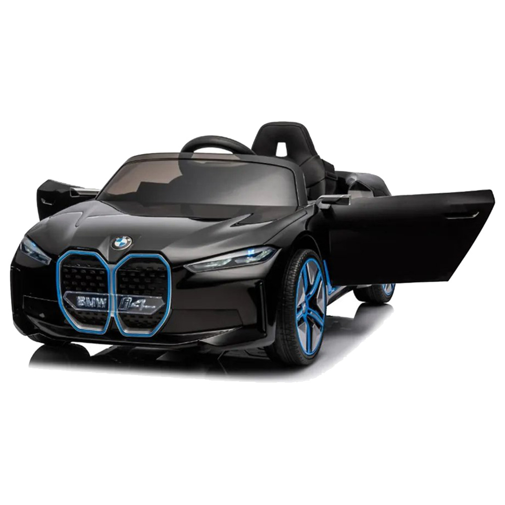 BMW - I4 Kids Rideon Car - Black - 12V