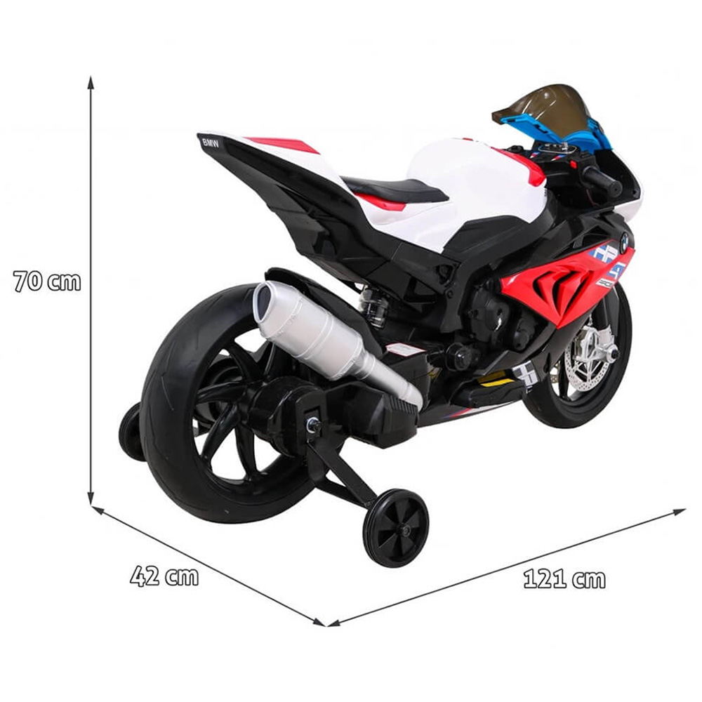 BMW - Hp4 Kids Electric Ride-On Motorbike - Red - 12V