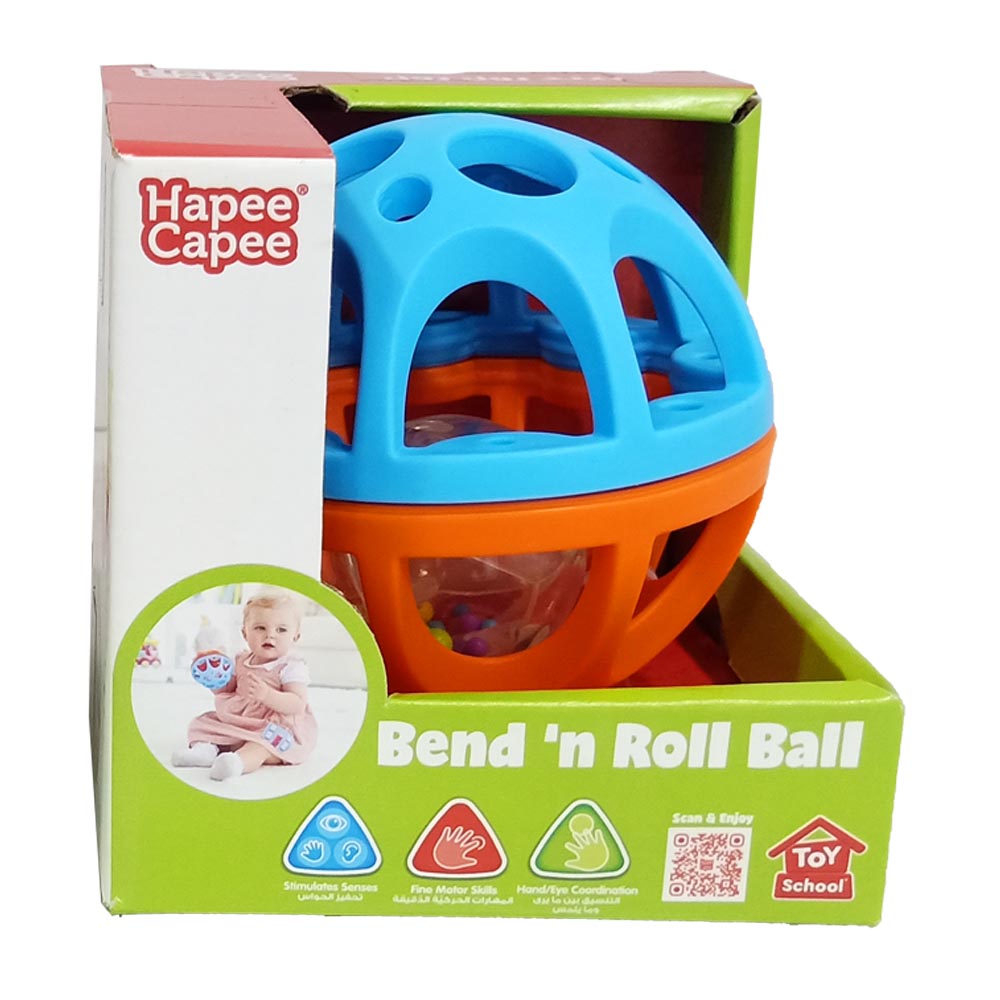 Hapee Capee - Bendy N Roll Ball - Color May Vary - 1pc