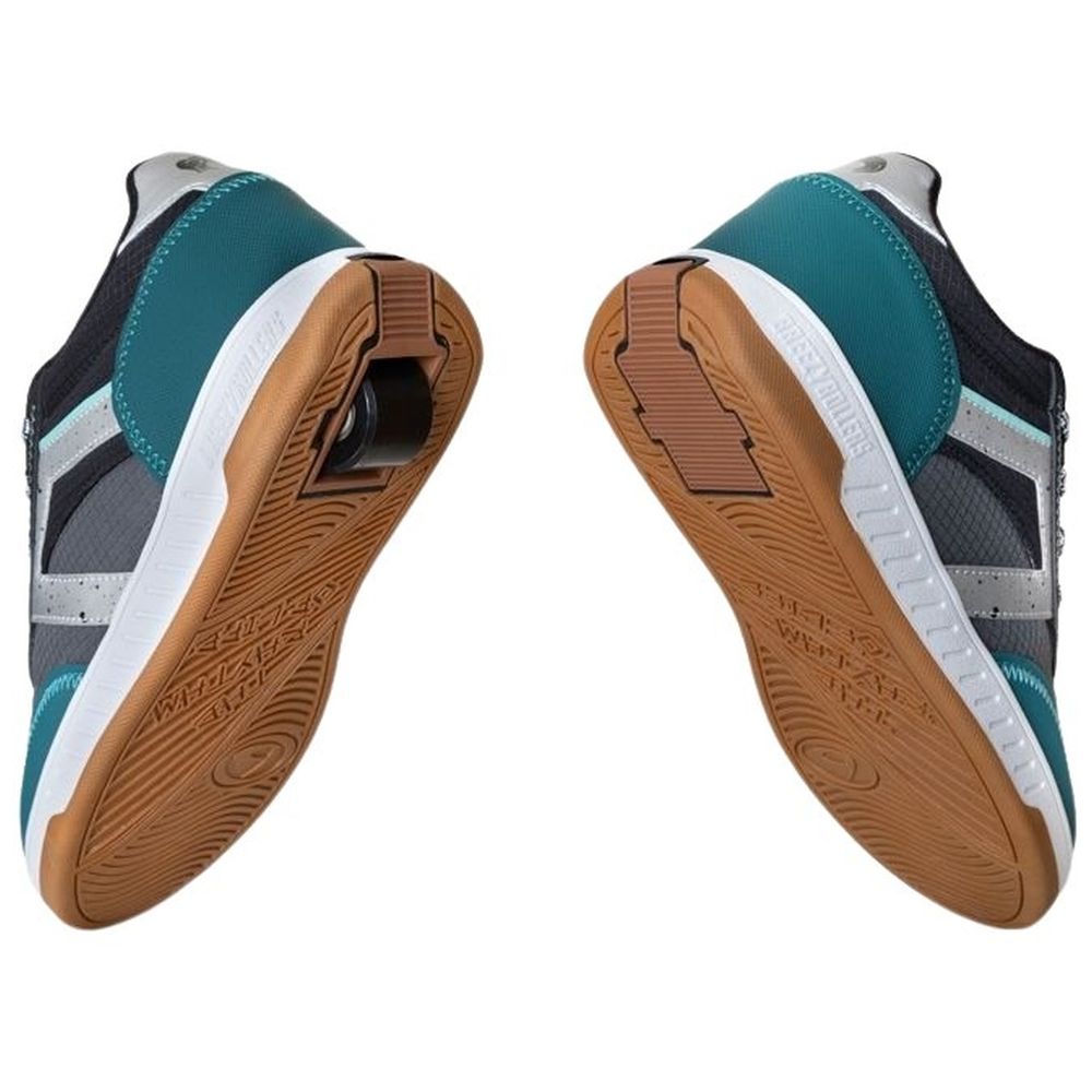 Breezy Rollers - Shoes With Wheels For Kids - Green/Grey