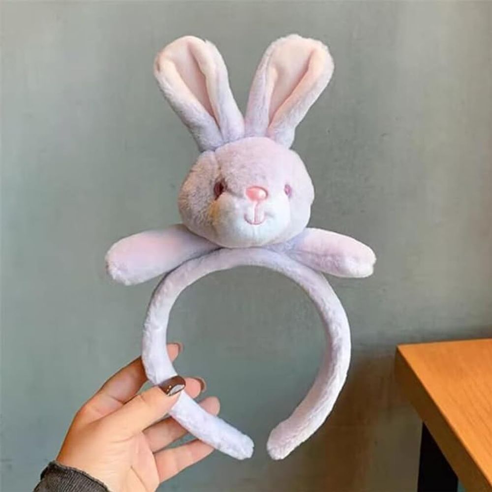 Brain Giggles - Easter Plush Bunny Headband - White