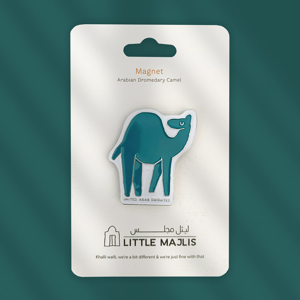 Little Majlis - Enamel Magnet - Camel Teal