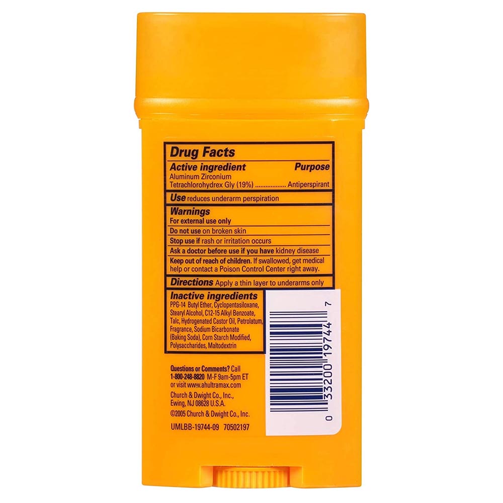 Arm & Hammer - Umax Deodorant Active Sport Solid Wide - 73g