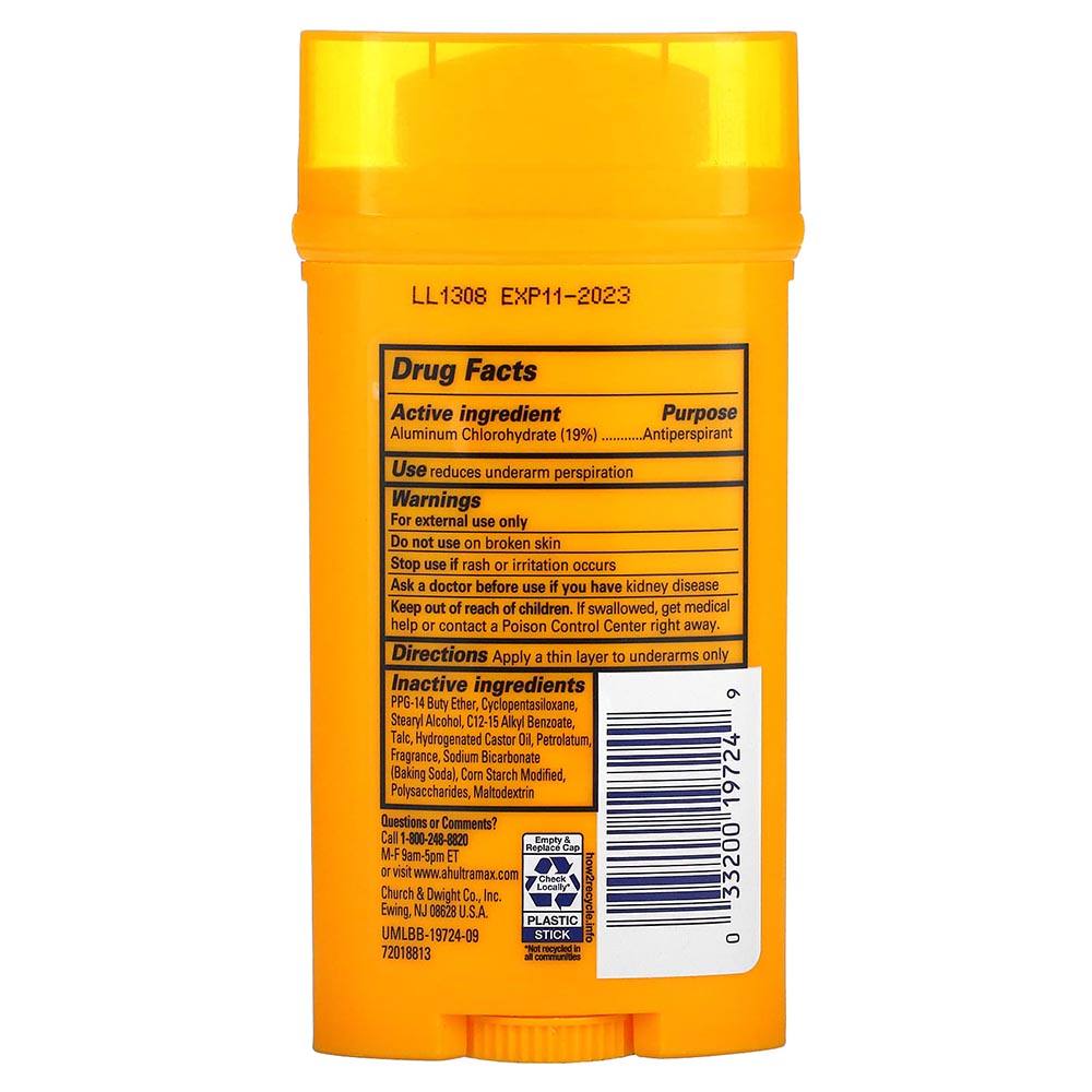 Arm & Hammer - Umax Deodorant Fresh Solid Wide - 73g