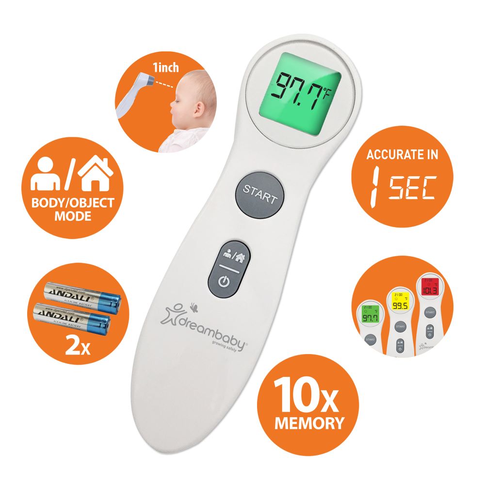 Dreambaby - Non-Contact Fever Alert Infrared Forehead Thermometer
