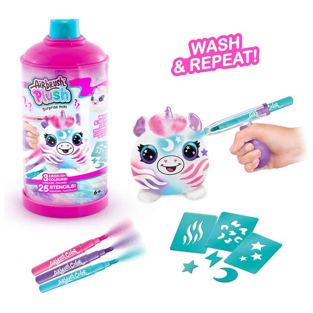 Canal Toys - Airbrush Plush Mini Mystery Kit - Color May Vary