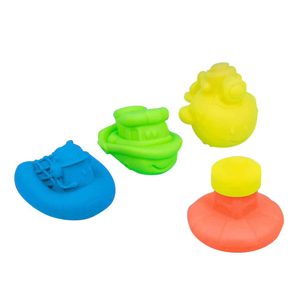 Sassy - Light Up Buoy & Boats Bath Toy - 4pcs