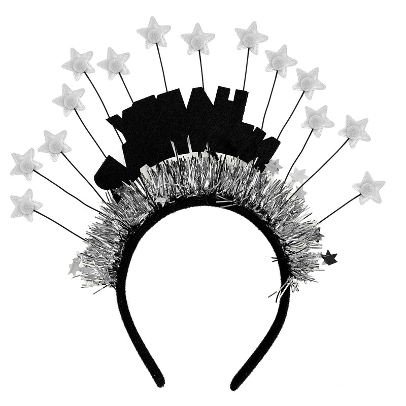 Party Magic - New Year Star Headband - Silver