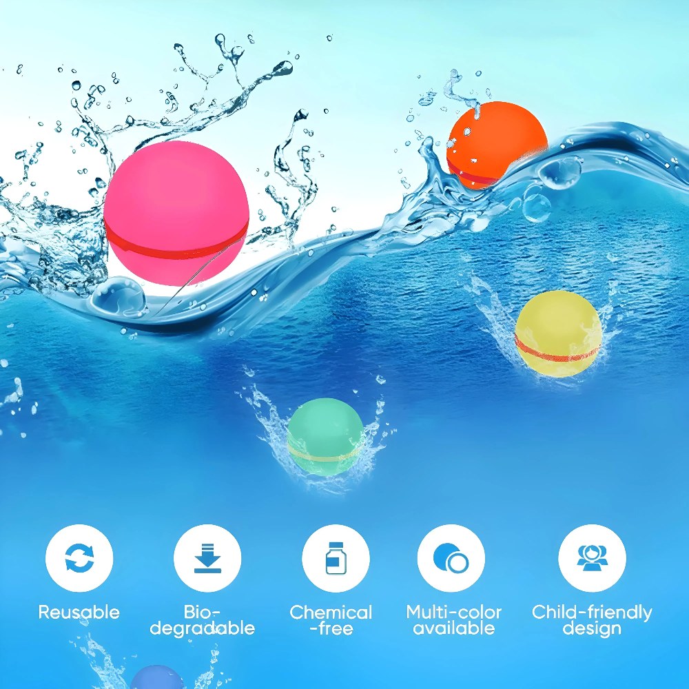 Funfiniti - Reusable Water Balloon 6pcs