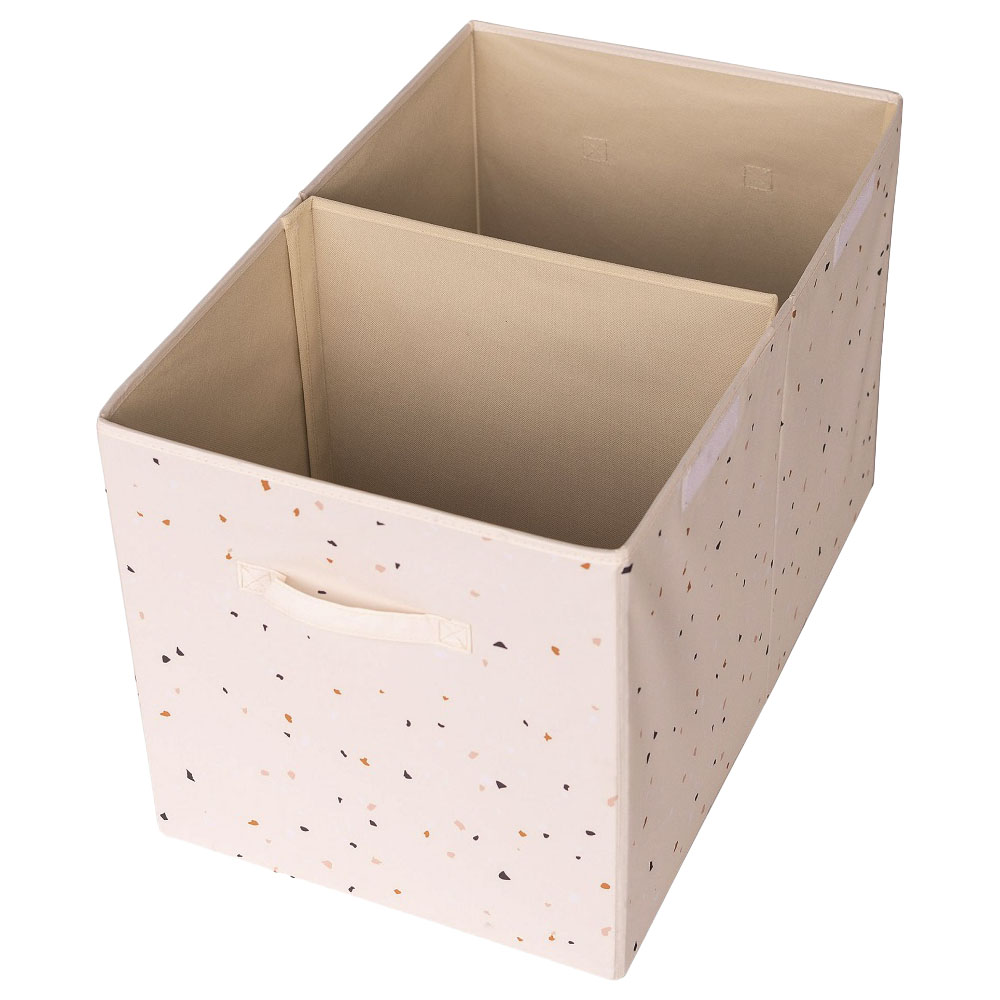 3 Sprouts - Recycled Folding Toy Storage Box - Chest Terrazzo Cream 