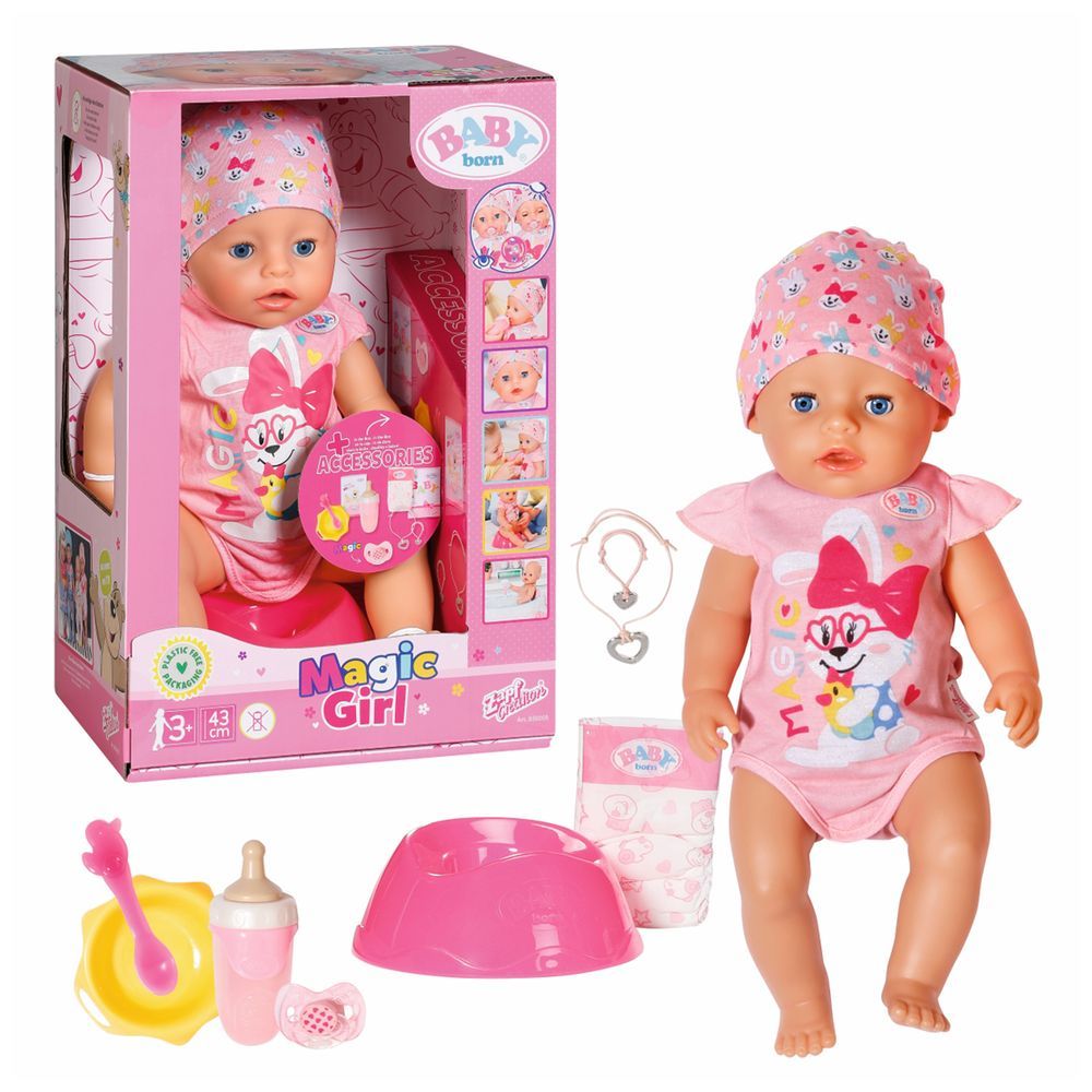 Baby Born - Magic Girl Doll - Pink - 43cm