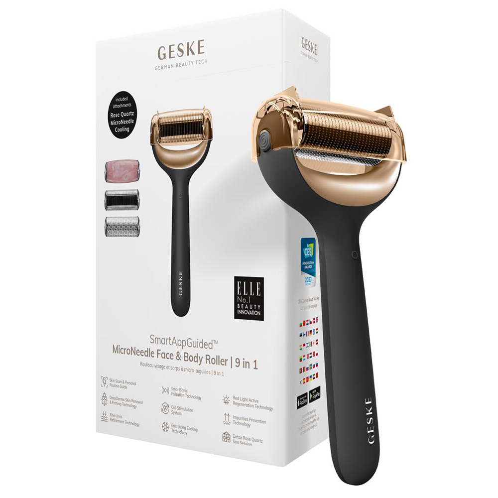 Geske - 9-in-1 Electric MicroNeedle Face & Body Roller - Grey