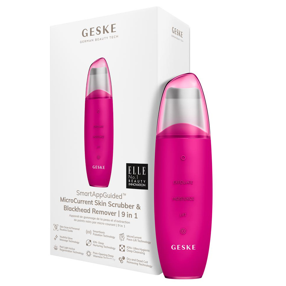 Geske - MicroCurrent Electric Skin Scrubber & Blackhead Remover - Pink