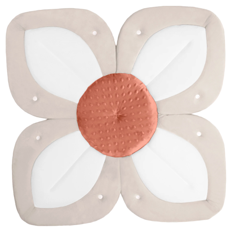 Blooming Bath - Lotus w/ Snaps - Cream/White/Clay